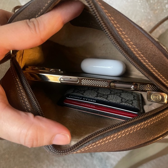 Authentic Gucci vintage web sherry line crossbody bag 156.02.066 (B50) - Picture 12 of 13